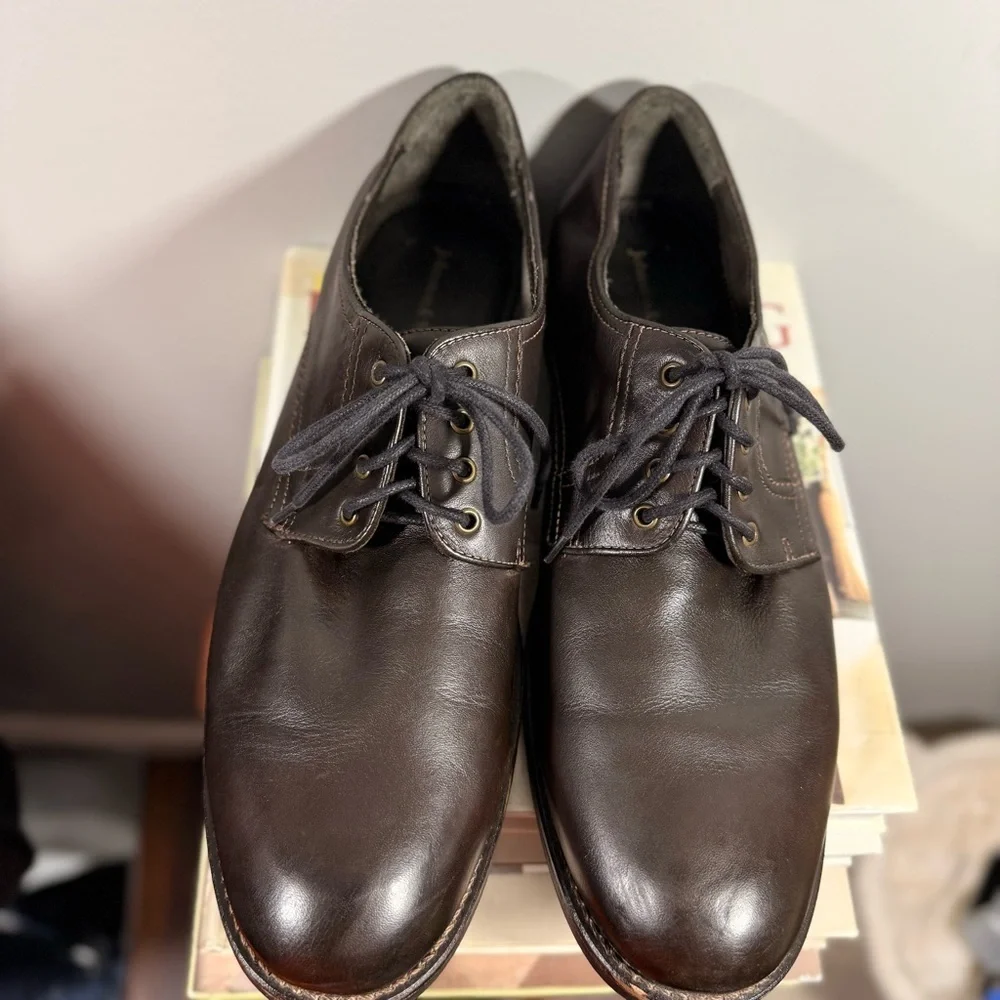 Johnston & Murphy Size 11 1/2 Classic Black Leather Men's Shoes